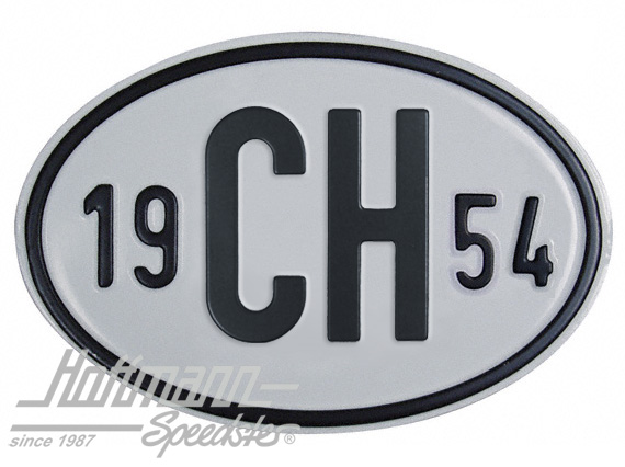 Nationalitätsschild "CH", "1954", Alu |  | 020-2401-54