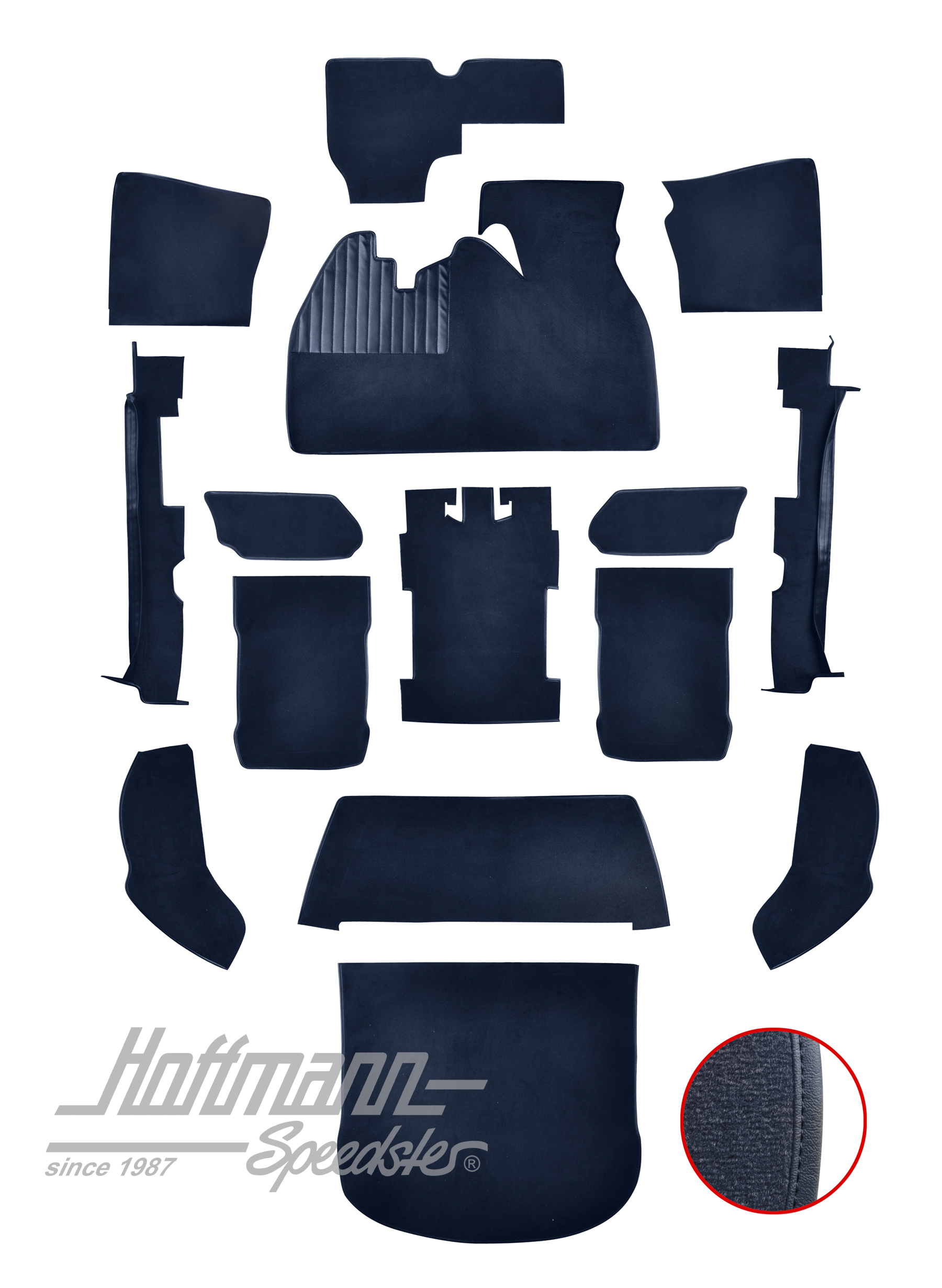 Teppichsatz für Limousine, 1303, blau |  | 026-5724