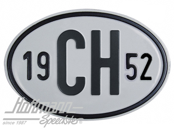 Nationalitätsschild "CH", "1952", Alu |  | 020-2401-52