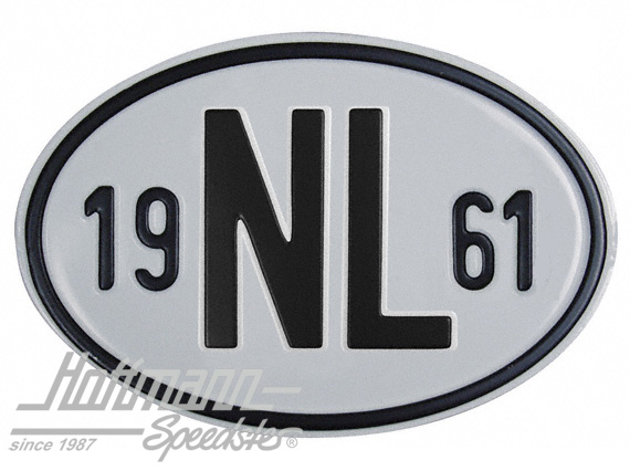Nationalitätsschild "NL", "1961", Alu |  | 020-2391-61