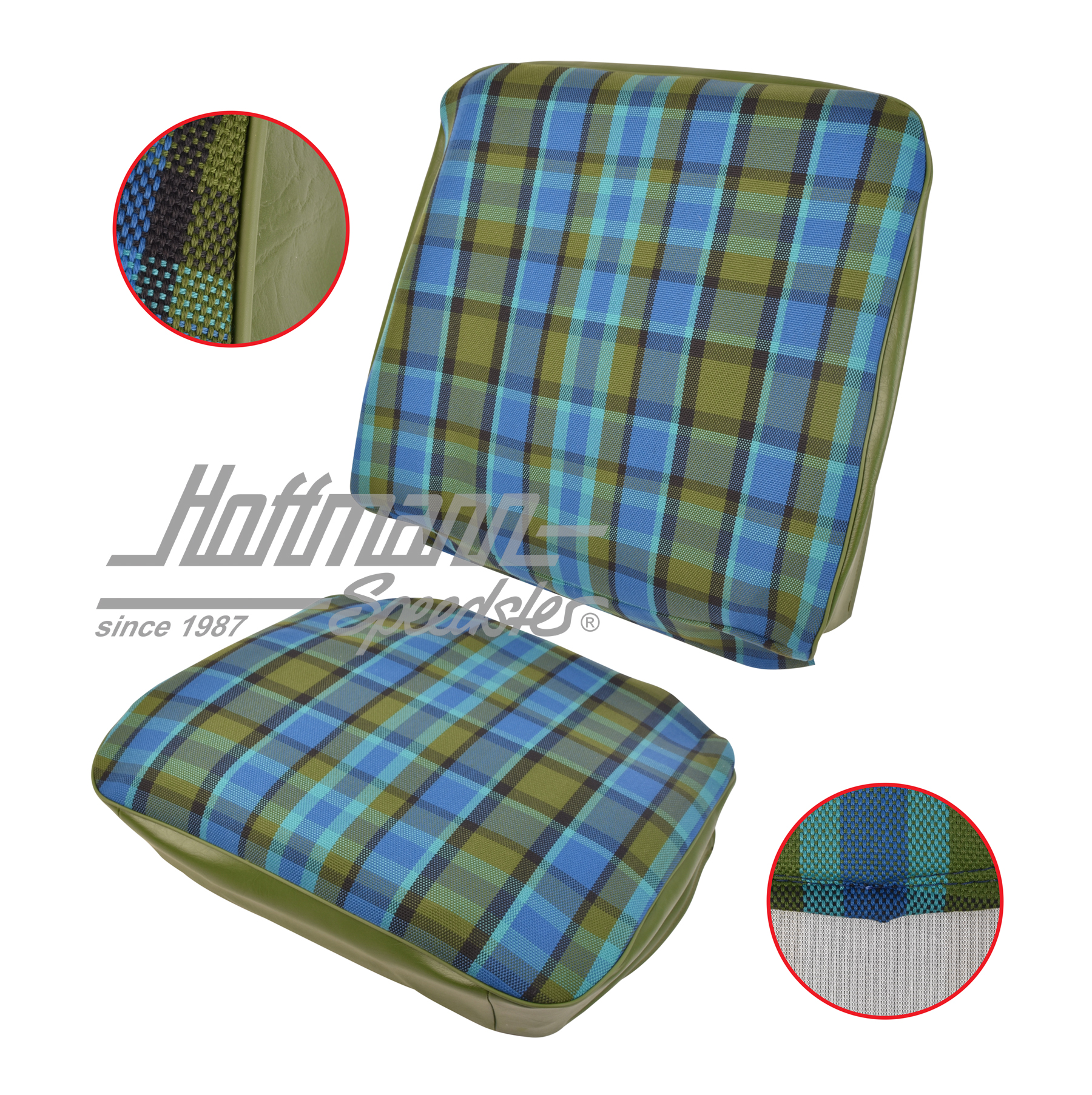 Sitzbezug, Westfalia, blau/grün, 68-74 |  | 098-1300-50