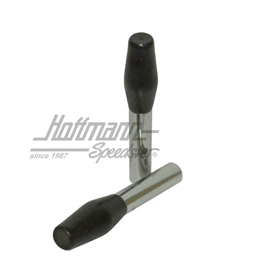 Türsicherungsknöpfe, Chrom/Kunstst.,schw | AC 837 712 | 010-3106-01