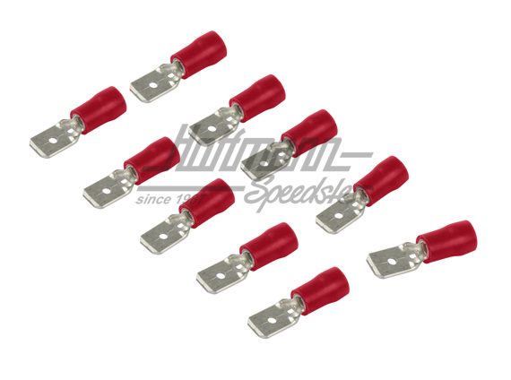 Flachstecker, 0.5-1.0mm, rot, 6.3mm | 50 252 520 | 020-0833