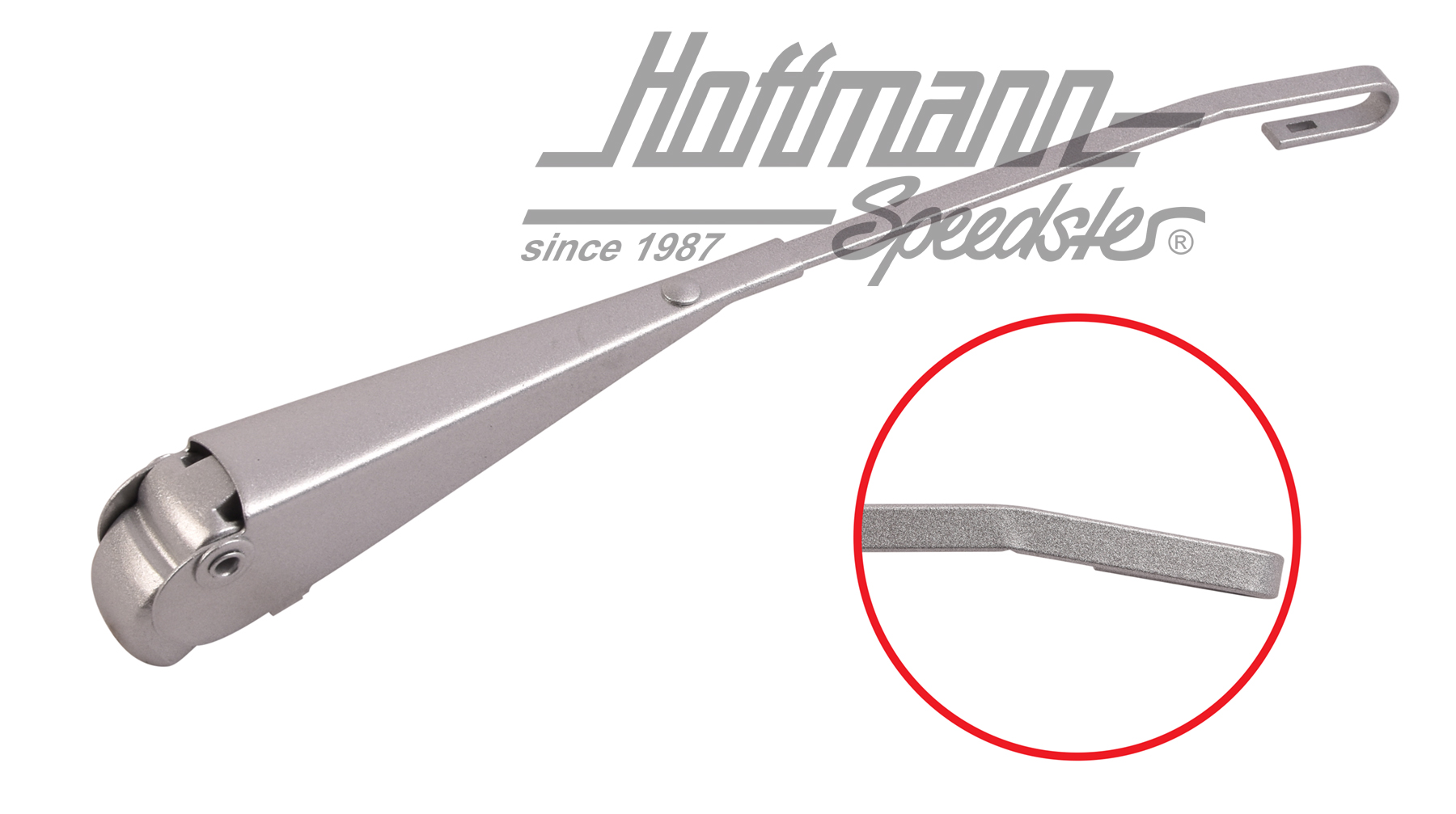 Wischerarm, 67-69/Sparkäfer, re., silber | 111 955 408 D | 020-4771-12
