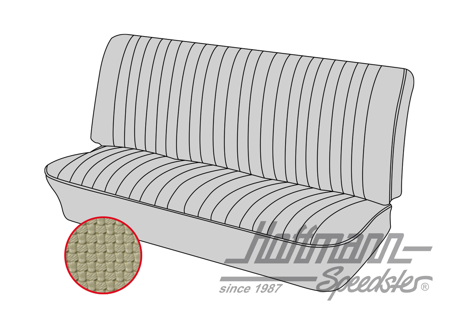 Sitzbankbezug, 61-72, beige | 43-3211-04 | 069-9623-04