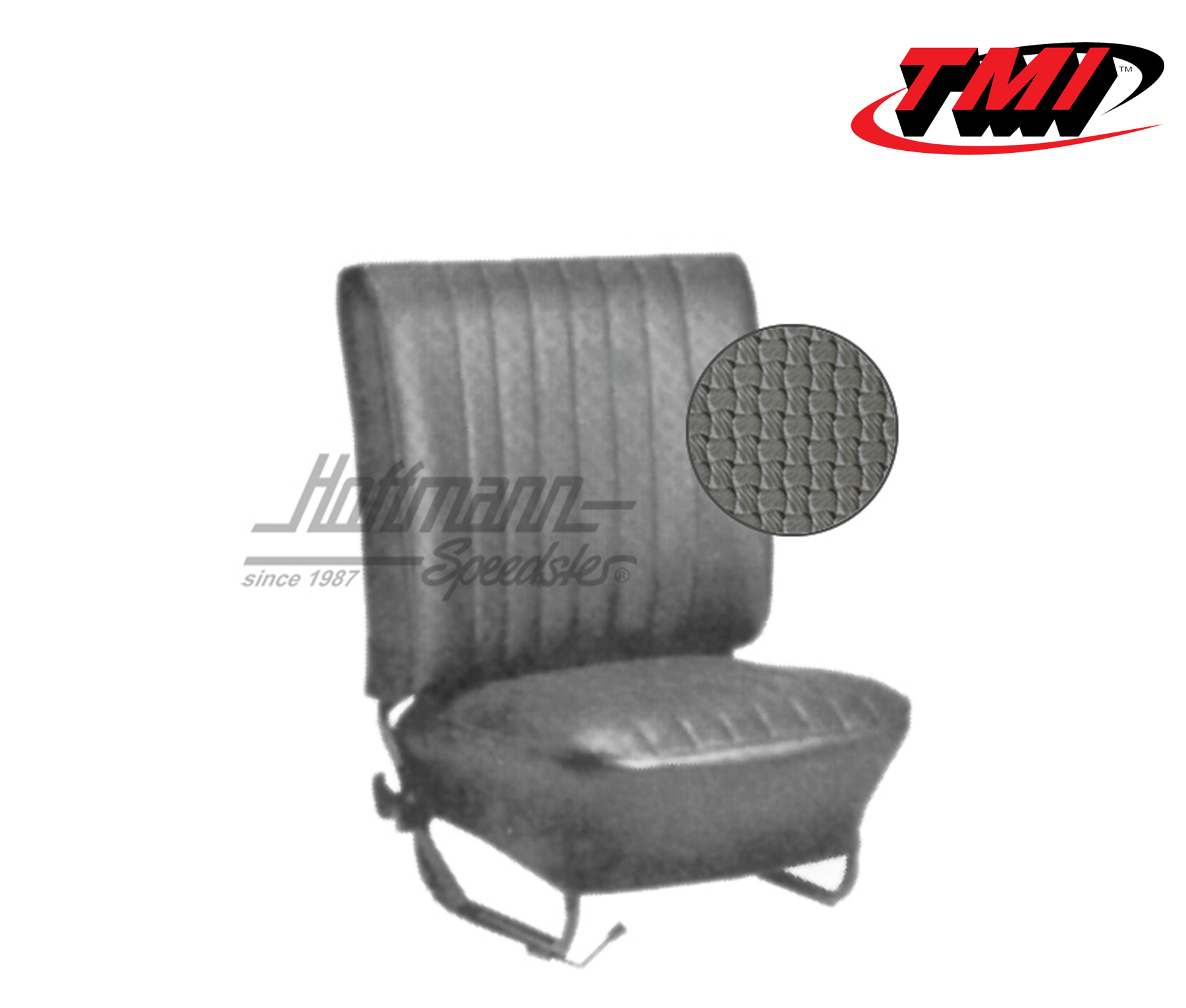 Sitzbezüge, Cabrio, 67-72, Korbmuster, grau | 43-1330-06 | 055-6935