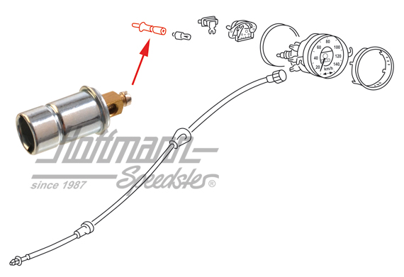 Lampenfassung, Tachobeleuch.(schraubbar) | 111 957 357 | 020-4431-05
