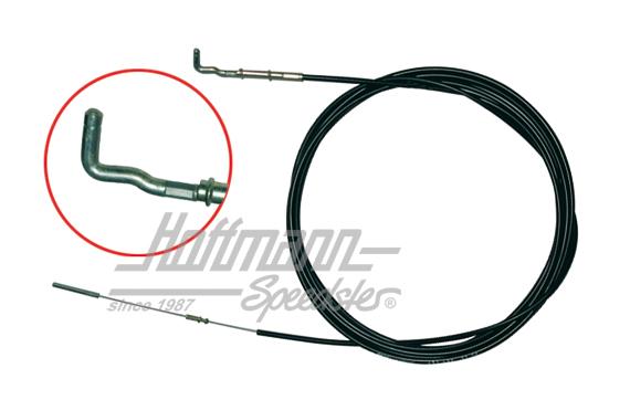 Heizungszug, 4115mm, Bus T2, 72-79, links | 211 711 629 M | 090-1290-01