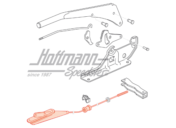 Handbremsseil, Bus T3, vorne