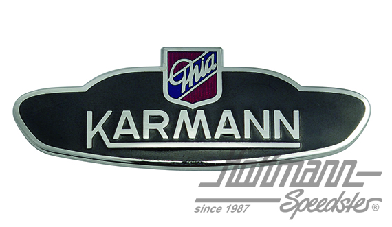 Karmann Emblem "Karmann Ghia" | 141 853 901 | 020-6083