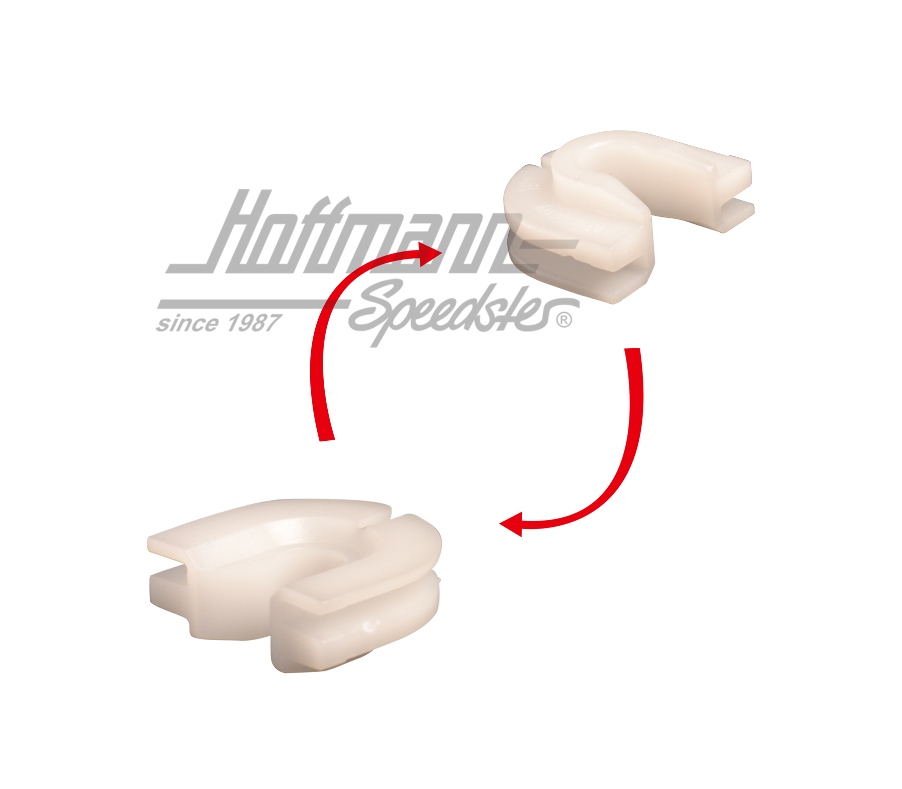 Halteclip, Motorsteuergerät/ABS-Steuerg. | 191 906 276 | 340-4505