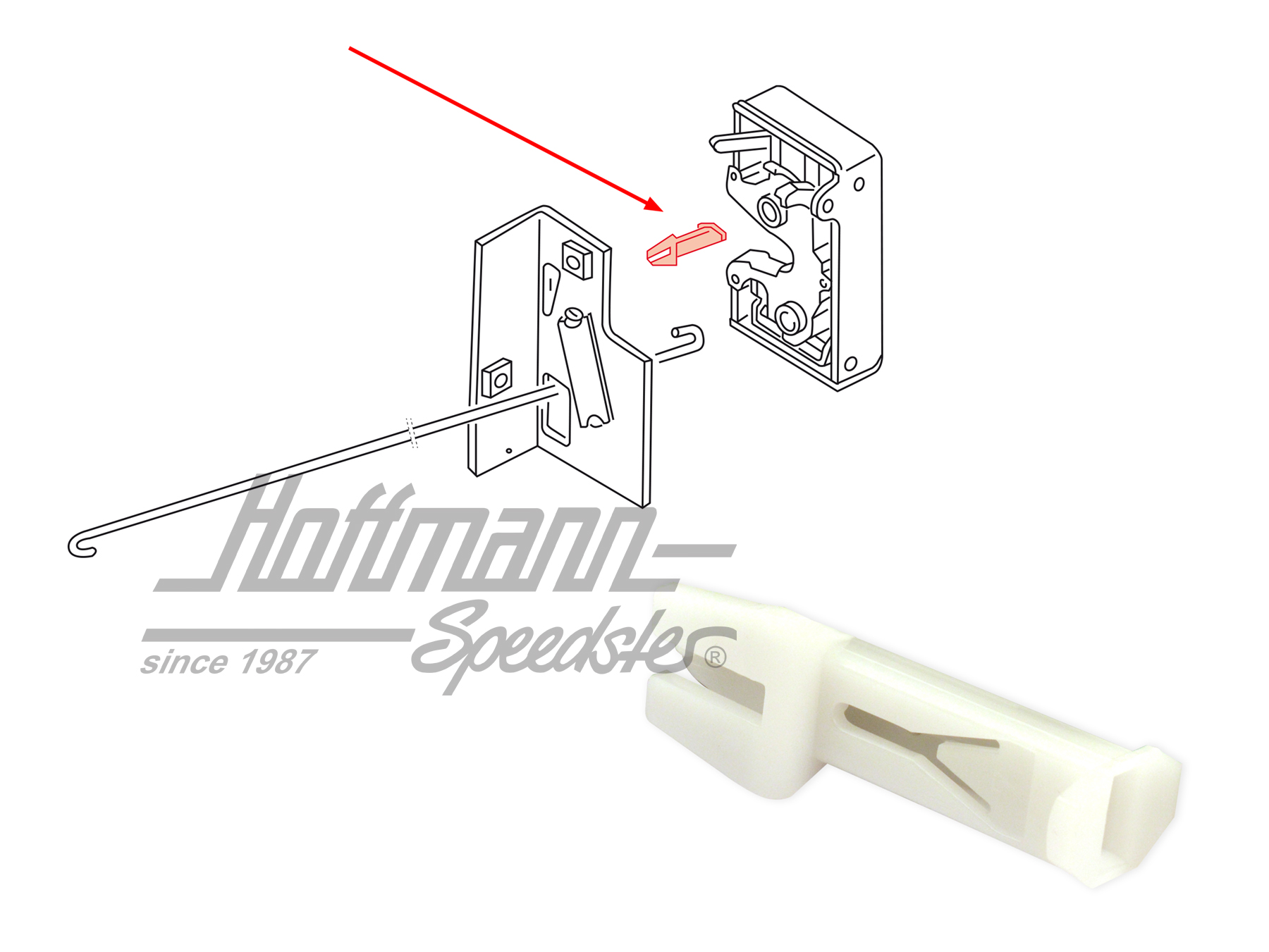 Hebel, Zugstange, vorne, 10.76-7.92 | 171 837 080 | 180-1032-20