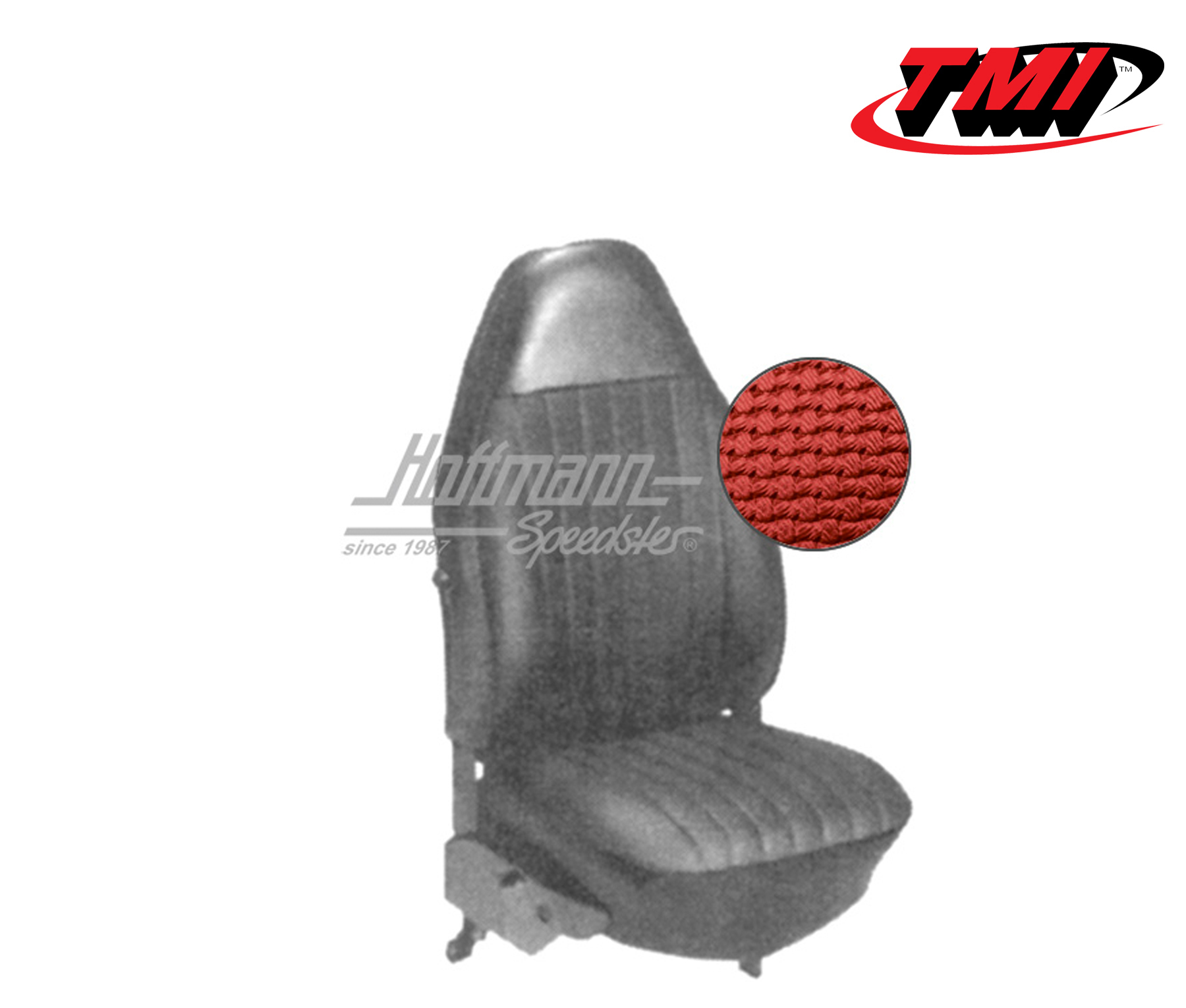Sitzbezüge, Limousine, 8.72-7.73, Korbmuster, rot | 43-1127-07 | 055-5210