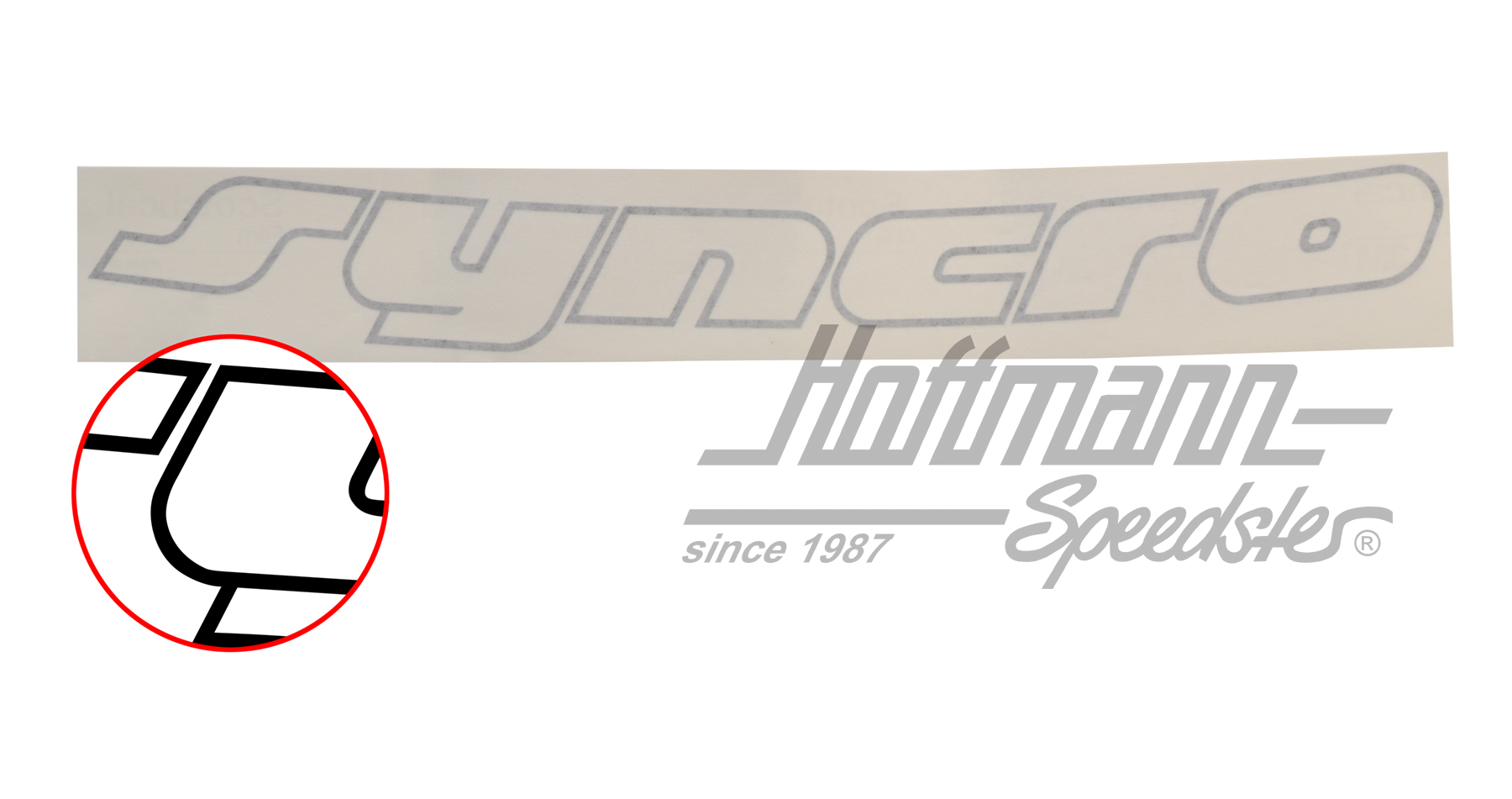 Aufkleber "Syncro", schwarz, 460x45mm | 701 853 679 6BX | 408-6400