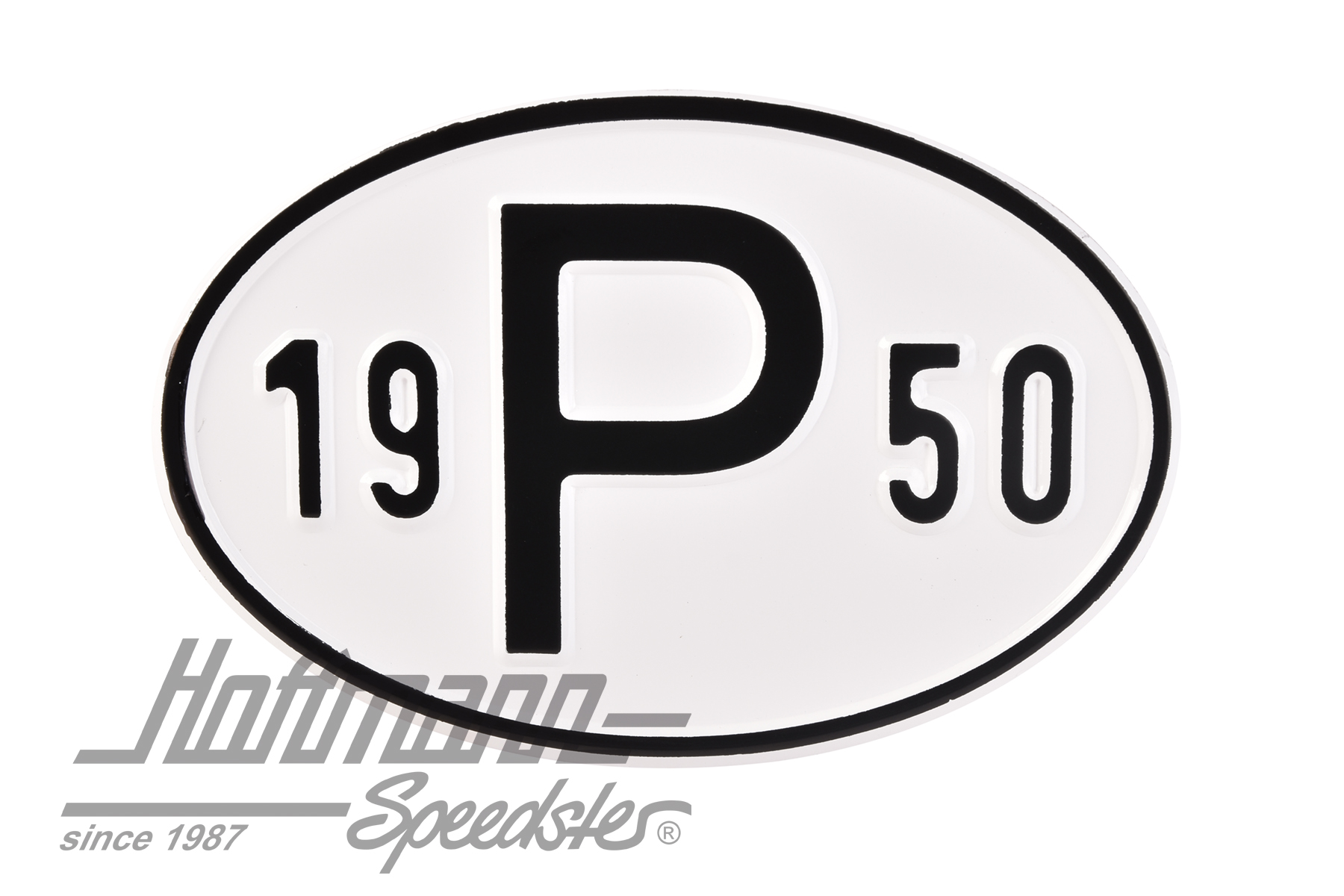 Nationalitätsschild "P", "1950", Alu |  | 020-2405-50