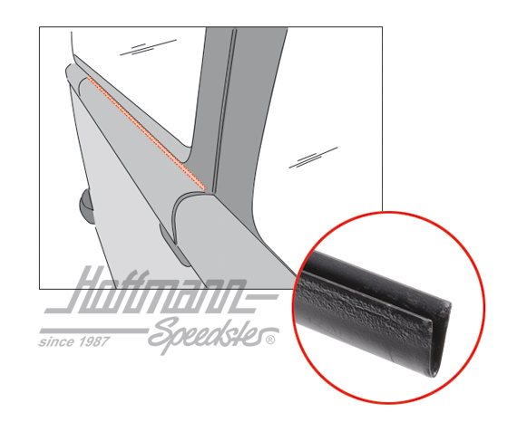 Klemmschiene, Seitenwandabdeckung (lang) | 211 843 818 lang | 096-0558-10