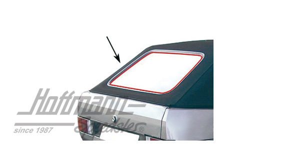 Heckscheibendichtung ohne Nut, Golf 1 Cabrio | 155 845 521 | 180-4090