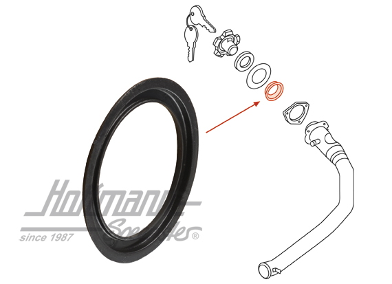 Distanzring, Tankeinfüllstutzen, Golf 1 | 171 201 141 | 180-1140-28