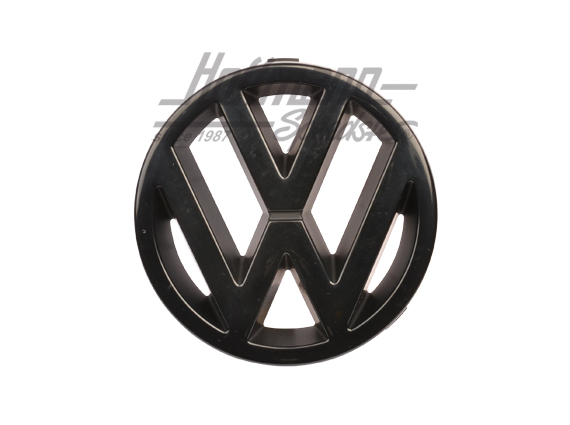 Emblem, vorne, schwarz, 125mm | 251 853 601 A | 370-3832