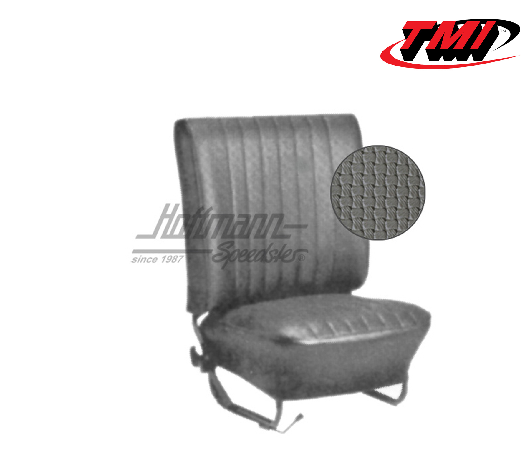 Sitzbezüge, Limousine, 8.64-7.67, Korbmuster, grau | 43-1124-06 | 055-5535