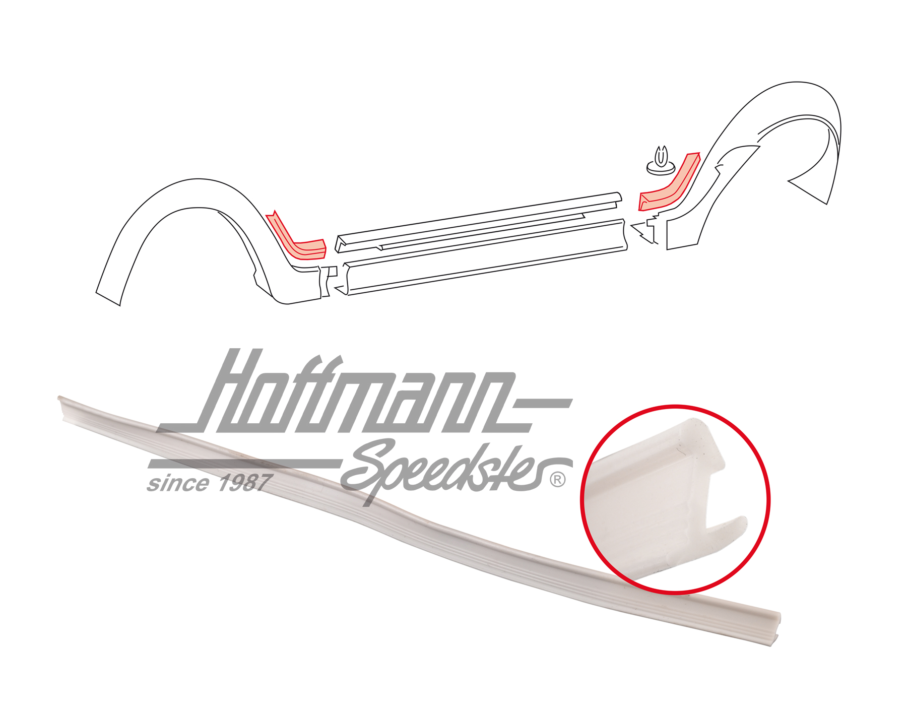 Keder, Radhausverbreiterung, 90E | 155 853 977 90E | 180-7284