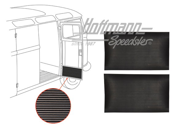 Verkleidungen, Gummi, Klapptüre innen | 221 867 025 | 097-9990-08