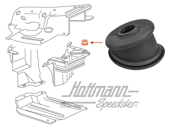 Tülle, Öldruckschalter, Motorverblechung | 021 119 957 | 092-0855-50