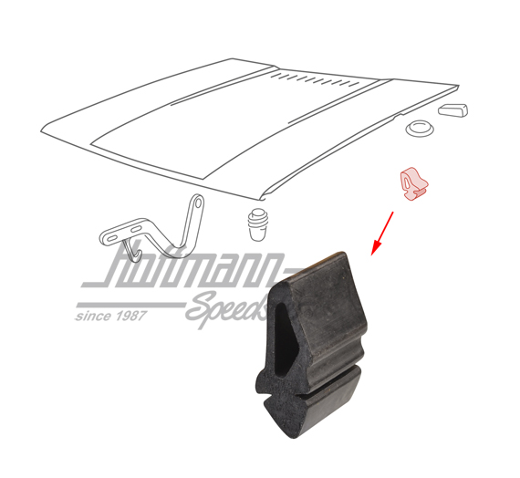 Anschlagpuffer, Motorhaube, Golf 1 | 171 823 493 | 180-1098-20