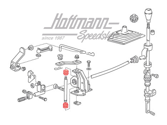Buchse, Umlenkwelle, 1.5-1.8