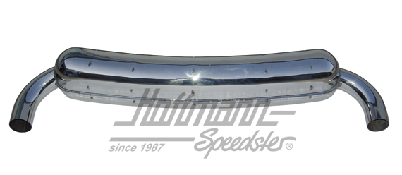 Sportauspuff, Edelstahl, 2x70mm, 66-73