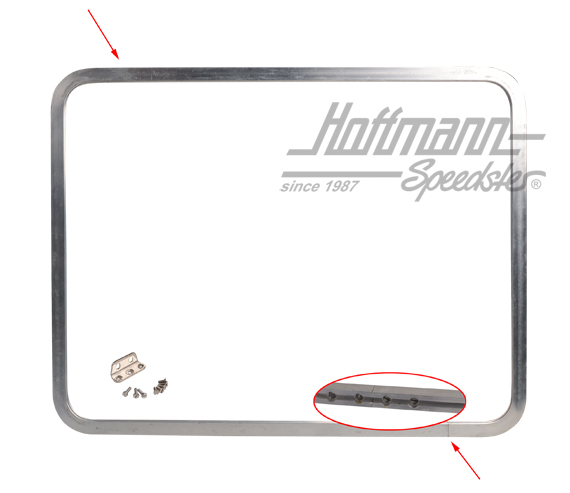 Rahmen, Ausstellfenster, seitlich, Alu | 221 847 105 AL | 089-3840-08