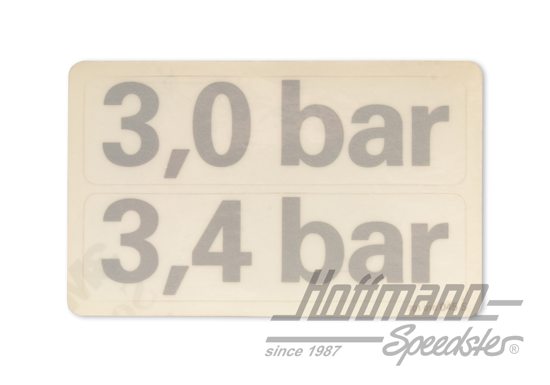 Aufkleber "Reifendruck", 3.0/3.4bar | 701 010 045 S | 021-0199-87