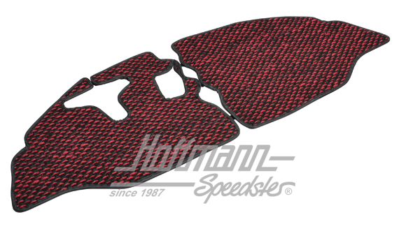 Fußmatte, Kokos, 65-67, rot/schwarz | ZVW 2BUS BRD | 098-0040-27