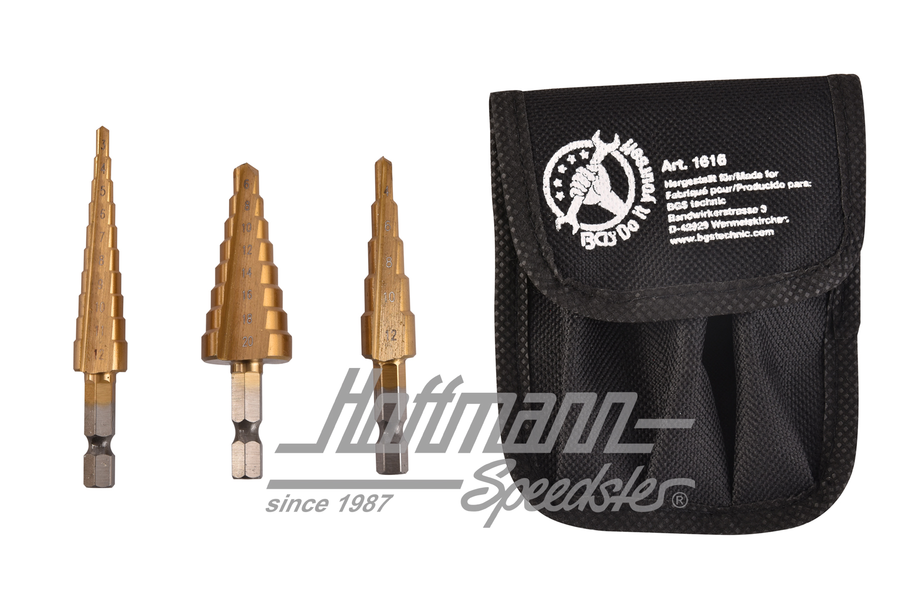Stufenbohrersatz, HSS, 3-20mm, 3tlg. | --- --- --- | 027-0710