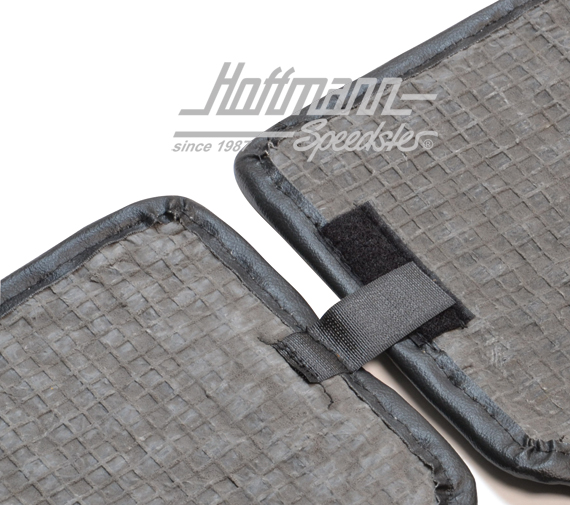 Fußmatte, Kokos, 55-59, blau/schwarz