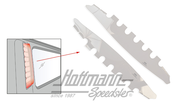 Lufthutzen, Bus T2, Airscoop Set, 67-71 | 211 898 355 | 097-1400