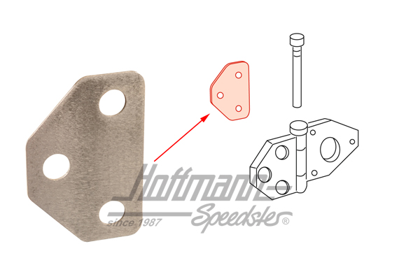 Unterlage, Türscharnier, oben/unten
