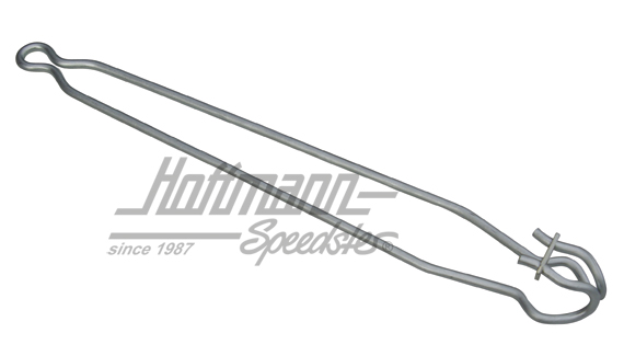 Stützfeder, Motor-/Seitenklappe, silber