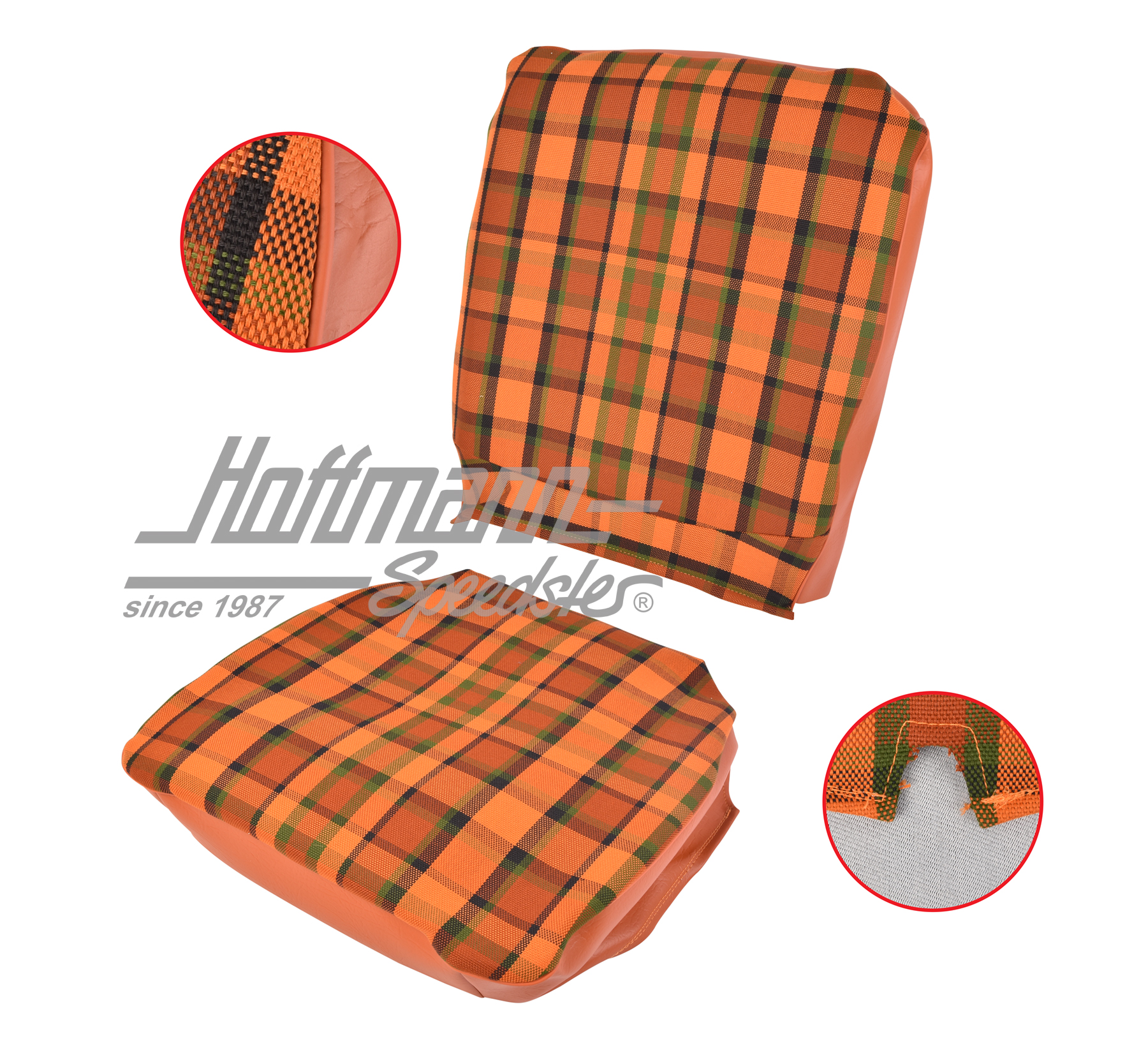 Sitzbezug, Westfalia, rot/orange, 68-74 |  | 098-1305-63
