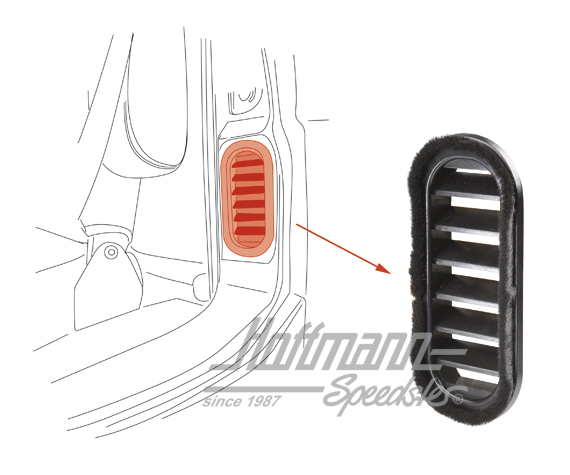Gitter (Dichtung), Luftkanal, Tür | 255 259 637 | 350-6220