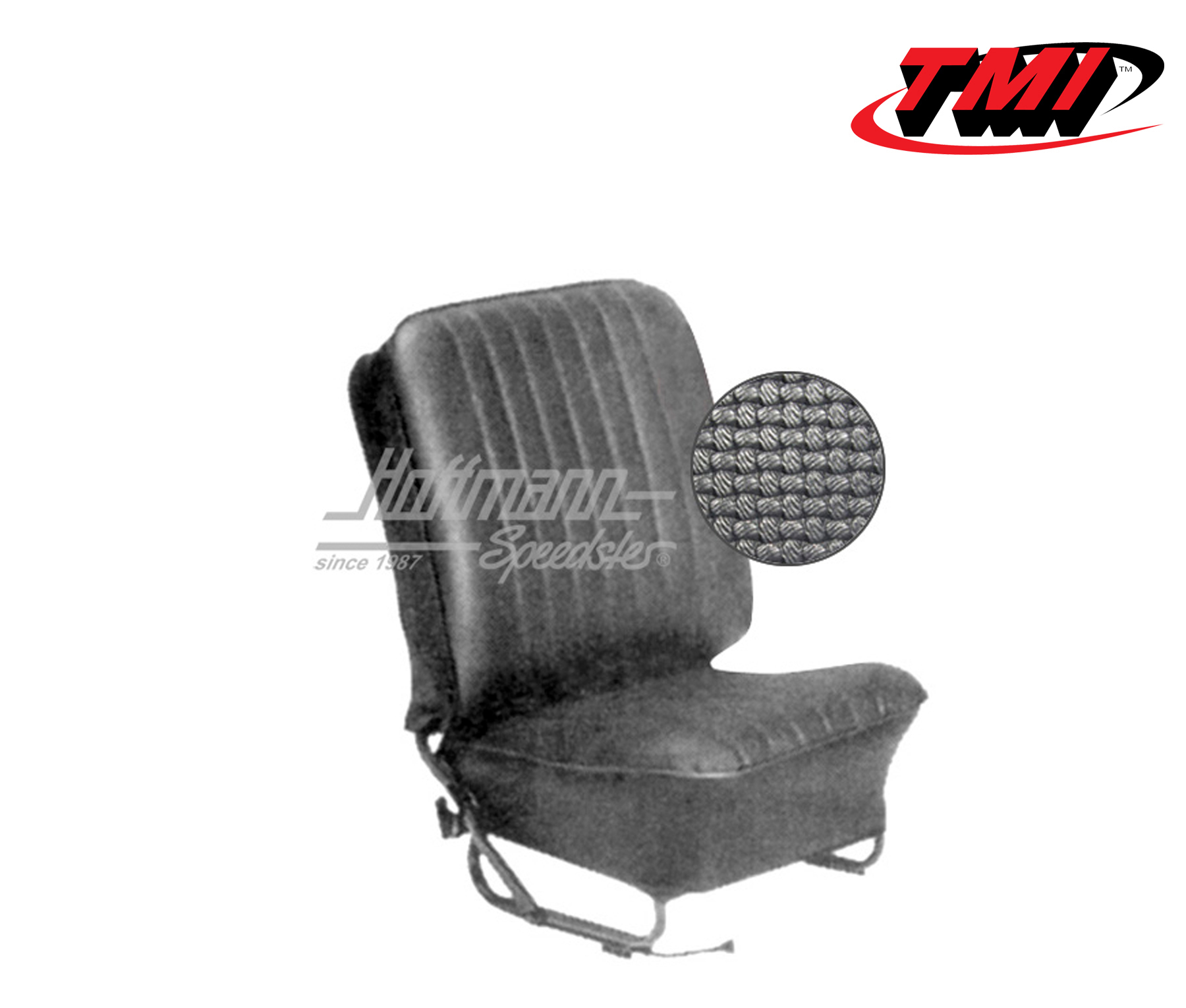 Sitzbezüge, Limousine, 57-64, Korbmuster, schwarz | 43-1123-01 | 055-5640