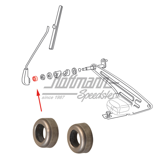 Wischerwellenabdeckung, -7.57, (Metall) | 113 955 275 A | 020-5184-06