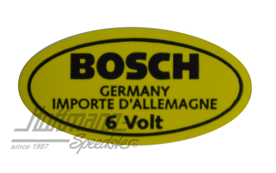 Aufkleber "6 Volt", Zündspule, -7.67 | AC 853 951 | 021-0193