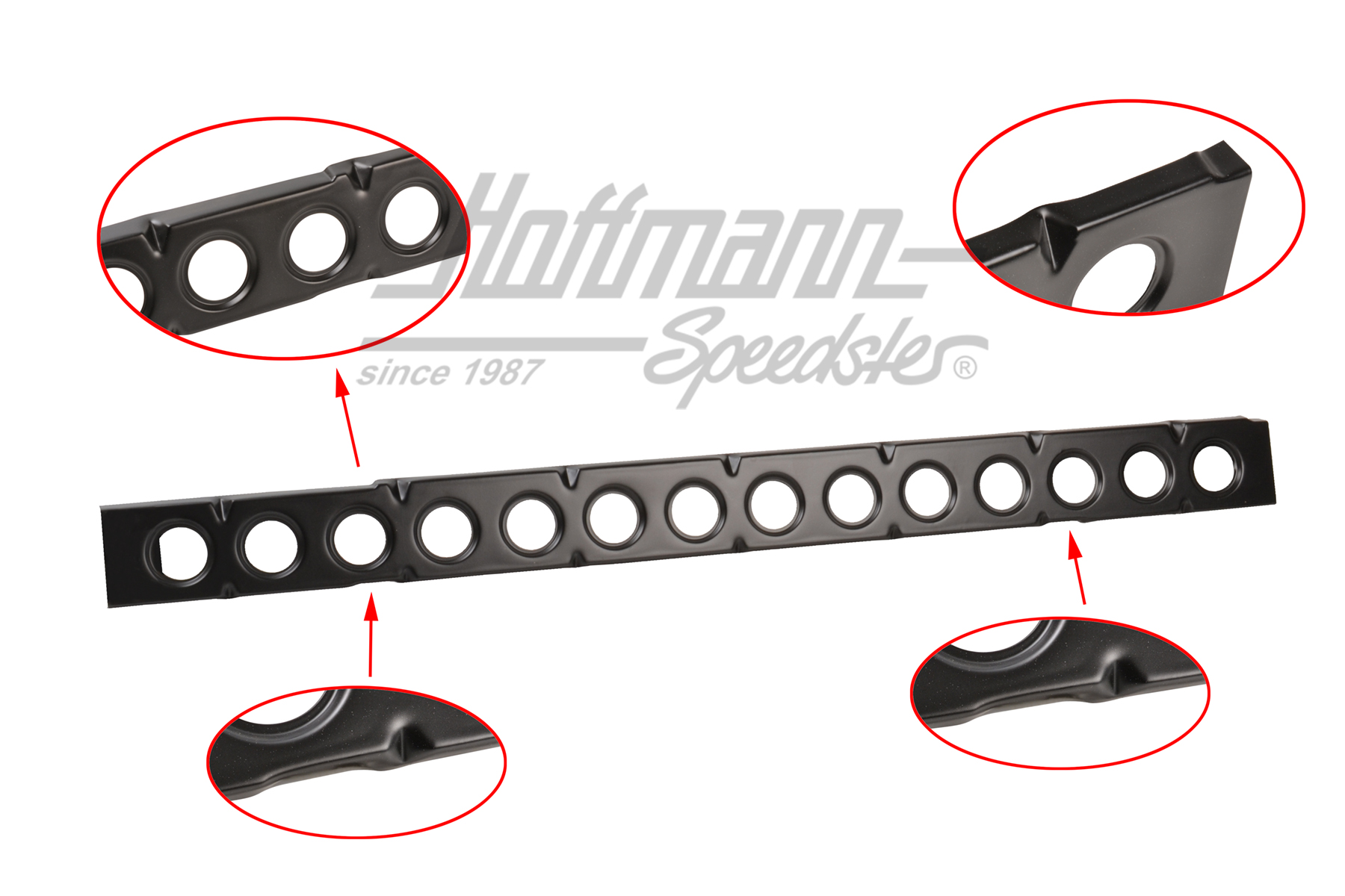 Verstärkungsblech, Karmann Cabrio, links | 141 801 131 | 068-0077-01