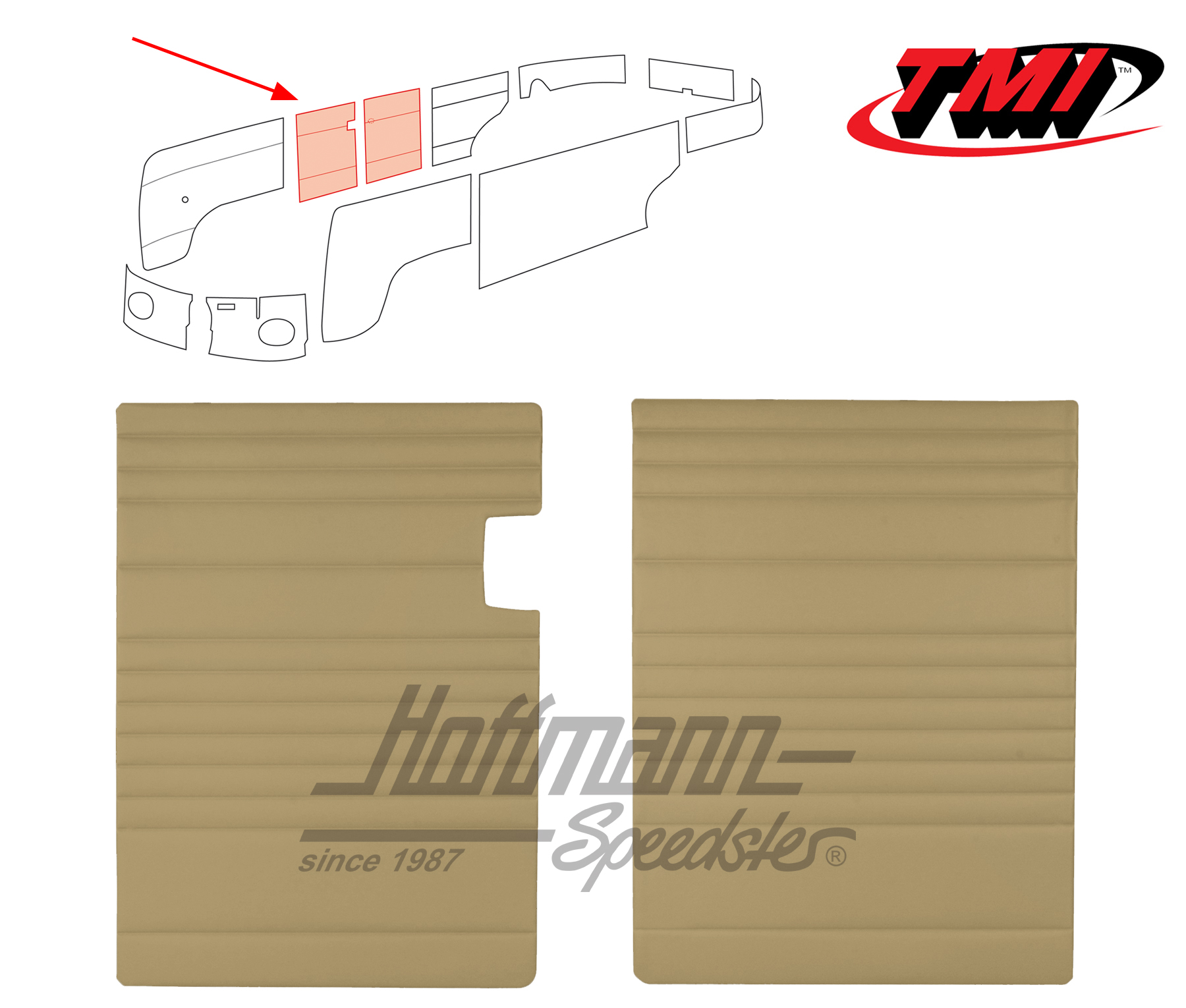 Klapptürenverkleidungen, 55-67, beige | 10-2113-14 | 098-0570-05