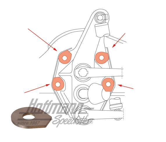 Sicherungsscheibe, Vorderachse, 55- | 211 499 131 | 089-3010