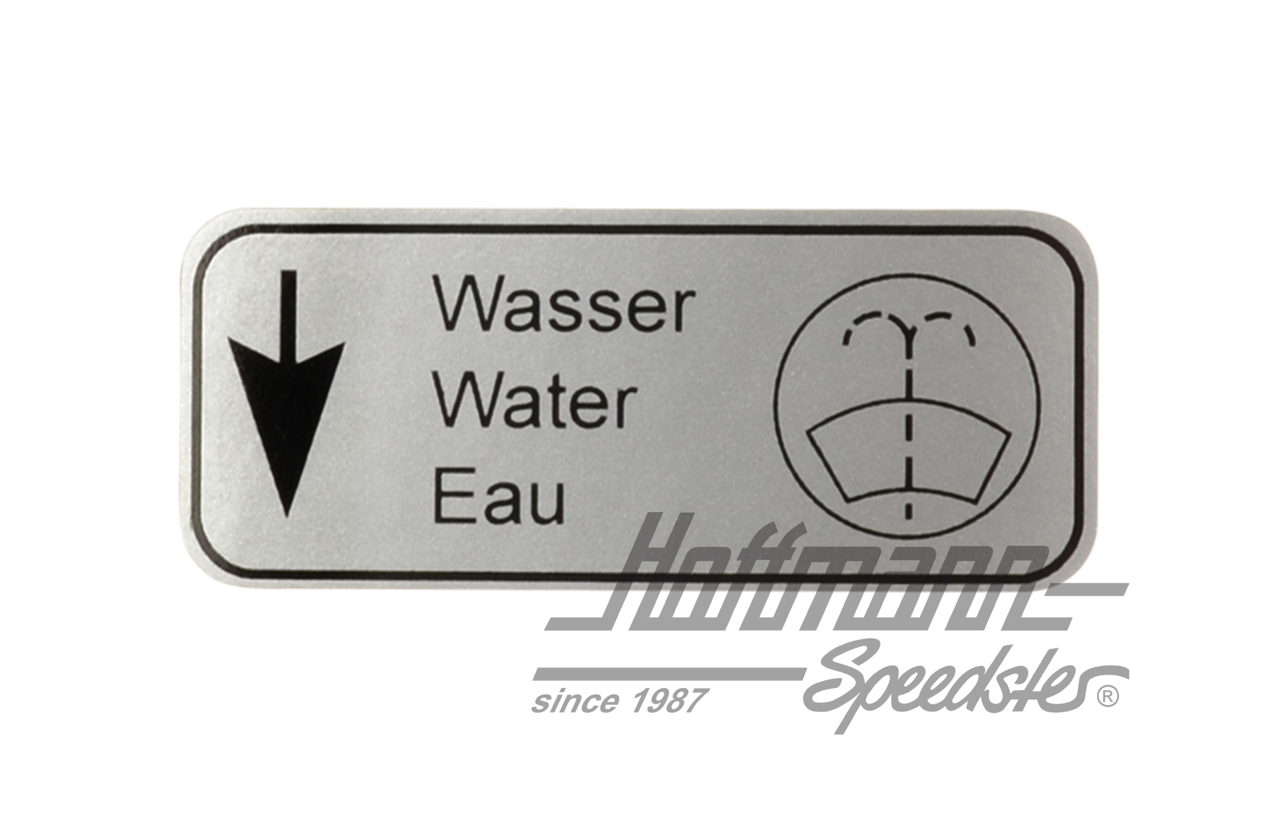 Aufkleber "Wasser", Wischwasserbehälter | AC853976 | 021-0197-23