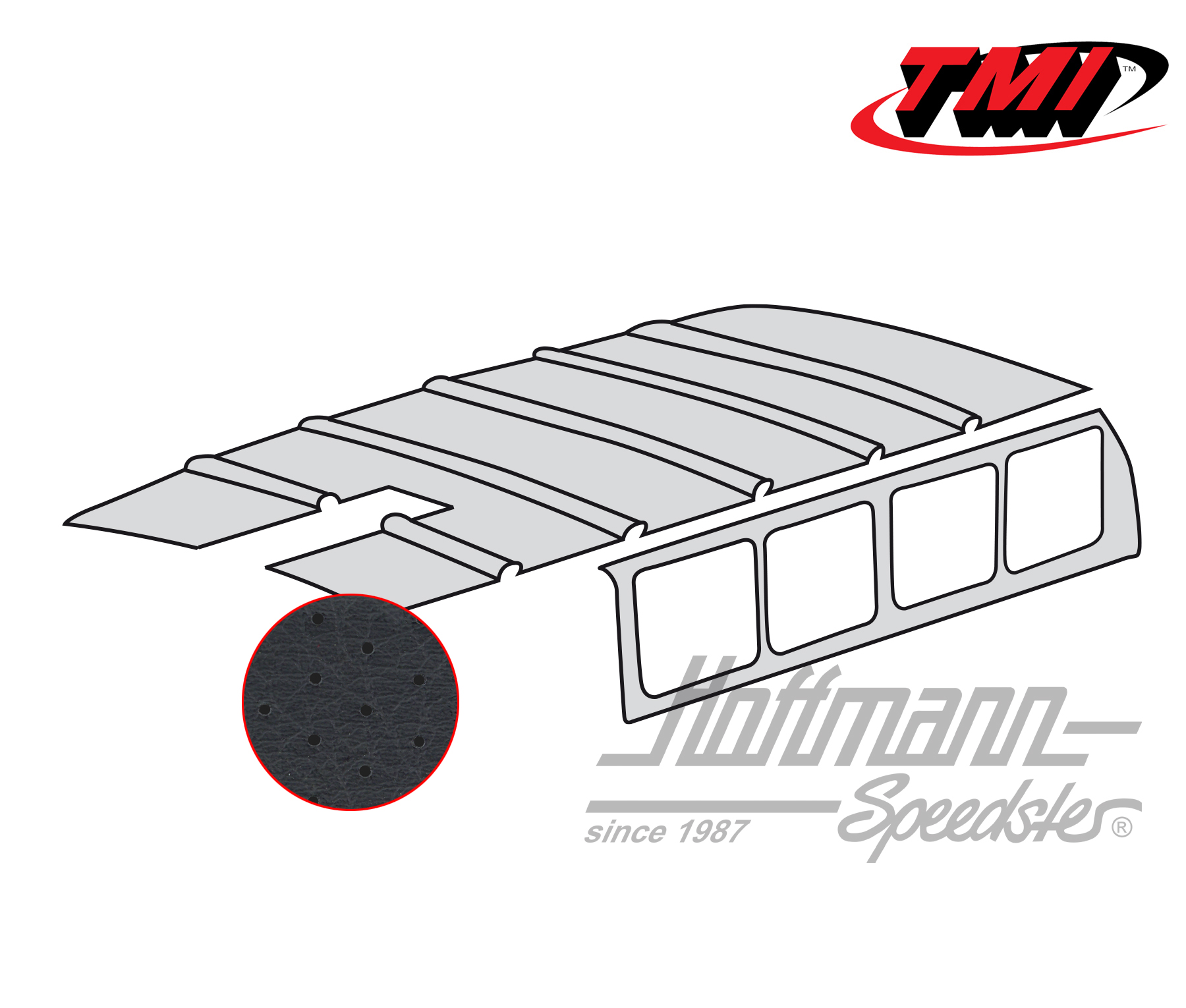 Himmel, Bus T1, 55-63,perforiert,schwarz | 20-2101-45 | 098-0048