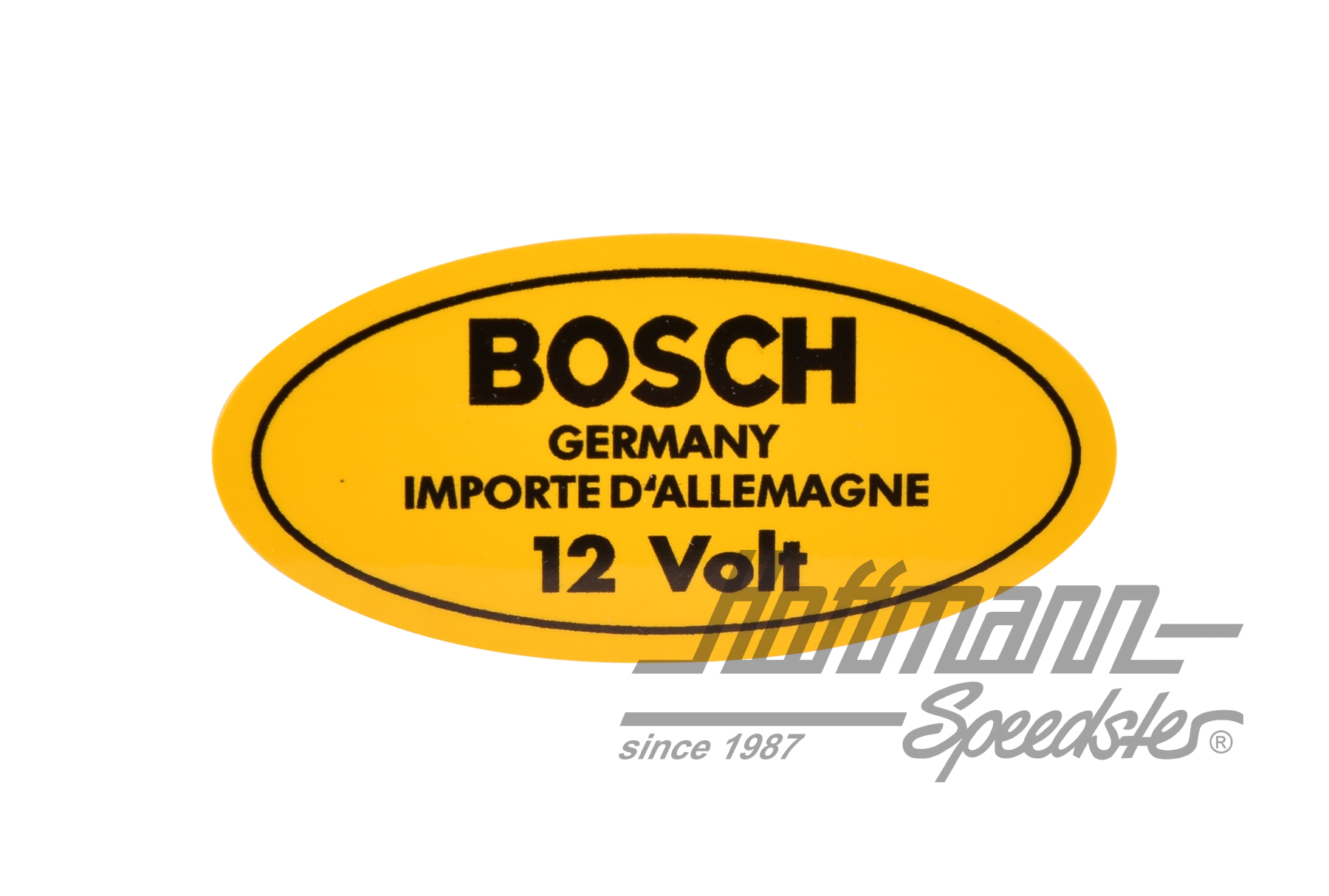 Aufkleber "12 Volt",Zündspule,8.67-,gelb | 111 0003 A | 021-0194
