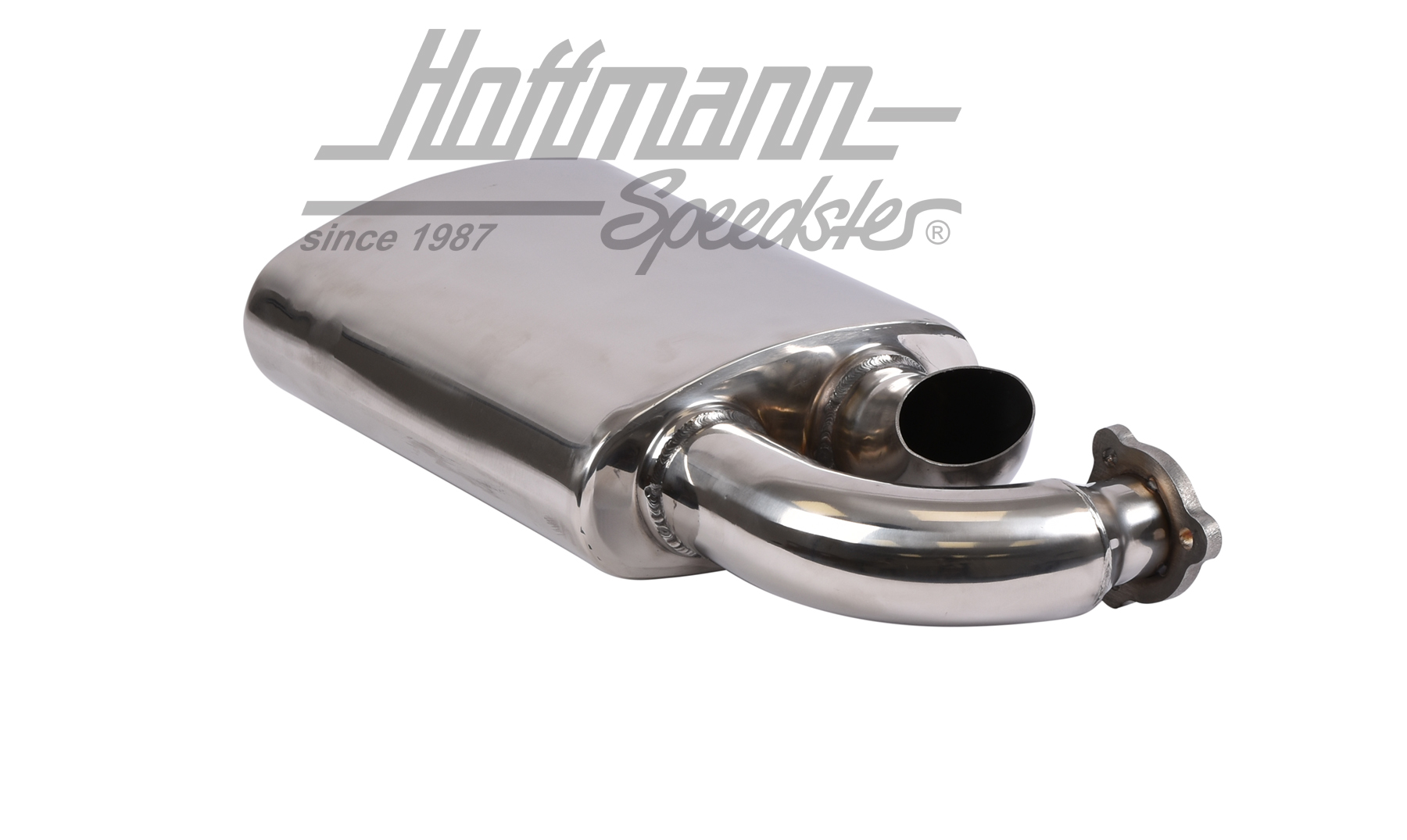 Sportauspuff, seitlich, Edelstahl, 42mm